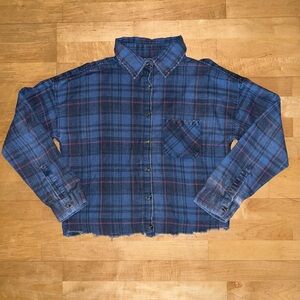 Brandy Melville Cropped Flannel